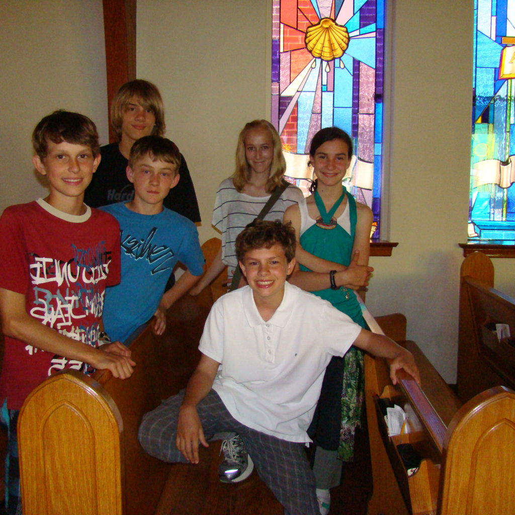 Confirmation Class At Martin Luther Church -group Casual