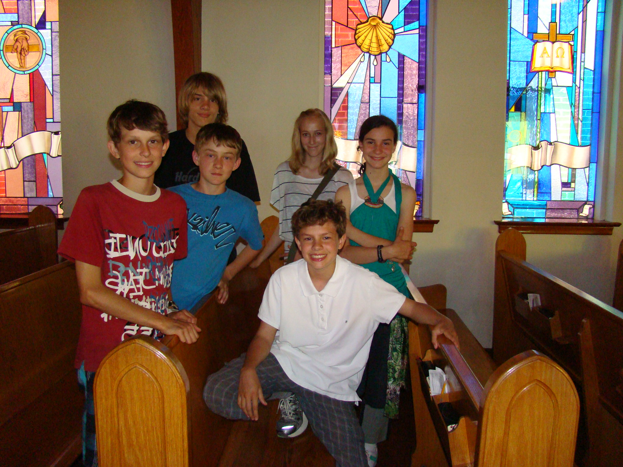 Confirmation Class At Martin Luther Church -group Casual