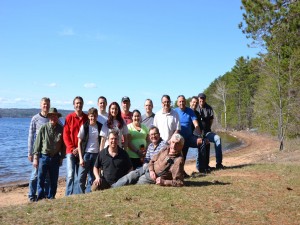 2015 MLC group spring cleaning at Camp Lutherlyn