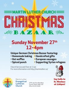 2016 Christmas Bazaar- poster