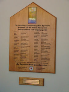 2009 WIndows donation plaque