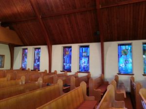 2017 new windows in church nave