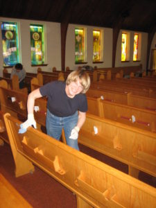 Spring Cleaning at church April 2006