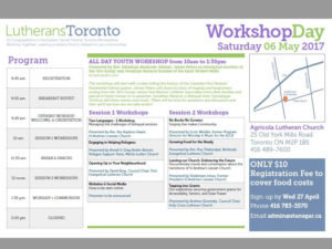 Toronto Lutheran Workshop Day 2017 poster