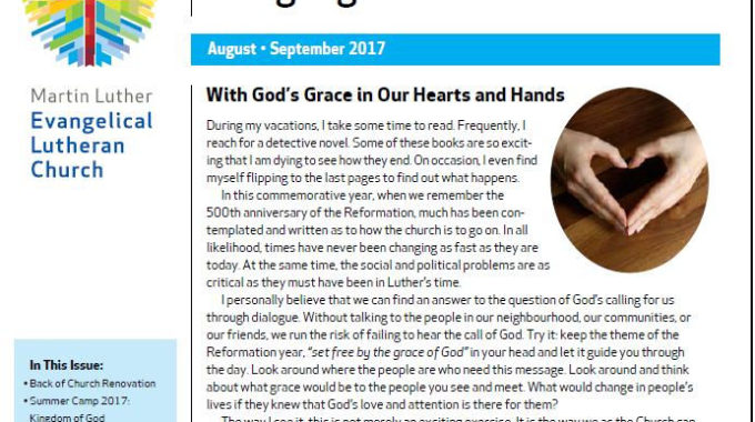 Aug - Sep 2017 MLC Newsletter