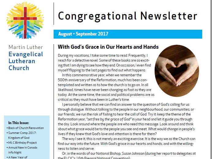 Aug - Sep 2017 MLC Newsletter