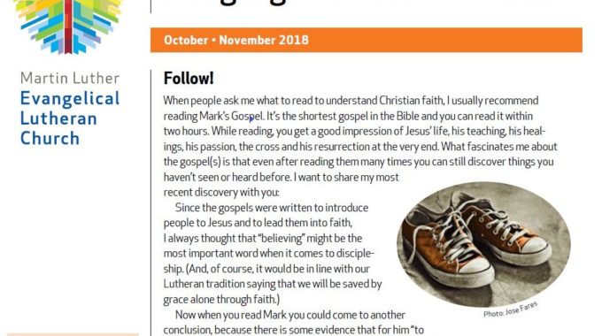 Oct-Nov 2018 Congregational Newsletter
