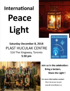 Peacelight to Plast Centre Dec 8-2018 -flyer