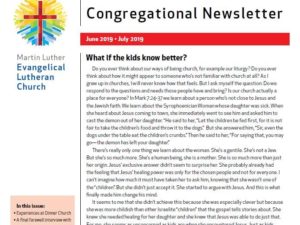 Our MLC Congregational Newsletter for June - July 2019