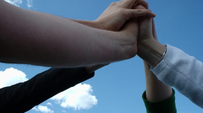 Our Four Vicars With Four Hands Together