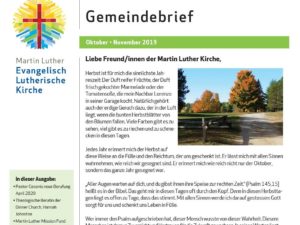 2019 Okt Nov MLK Gemeindebrief