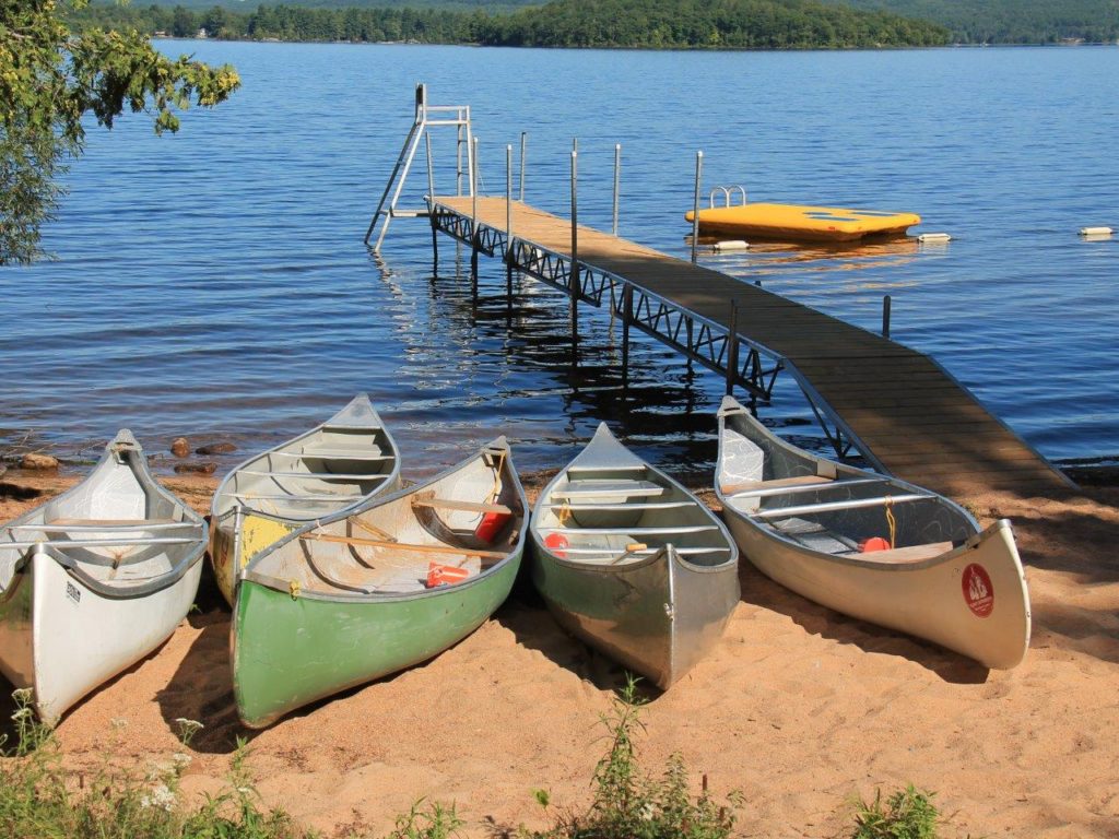 Camp Lutherlyn Dock And Canoes