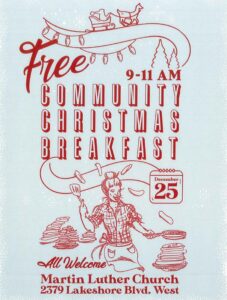 poster for 2019 Christmas Day Breakfast