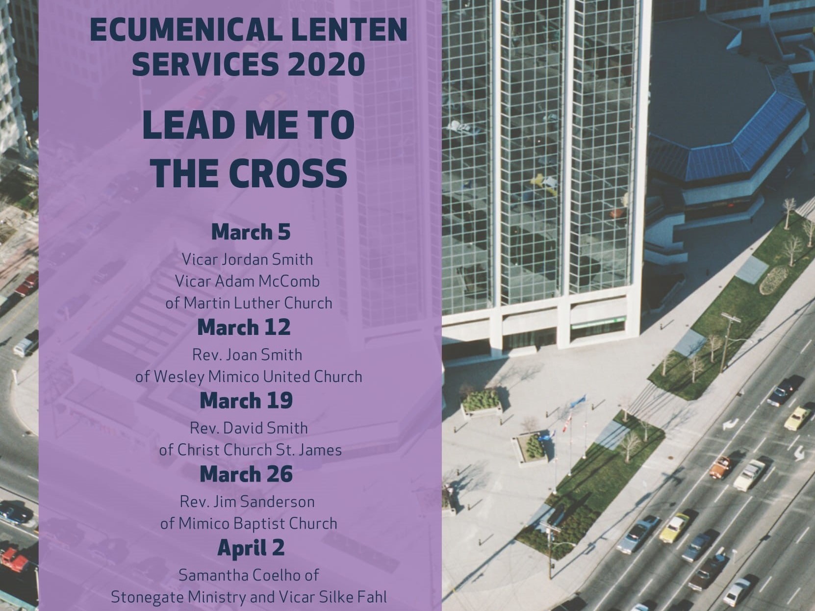 2020 Lenten Services -poster -posting