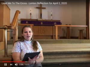 Lenten Reflection for April 2, 2020 by Martin Luther Church Vicar Silke Fahl