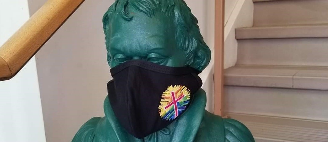 2020 Martin Luther Statue with mask