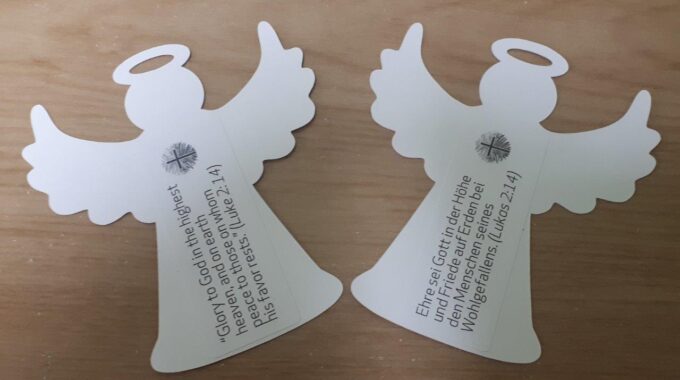 2020 White Paper Angel Ornaments