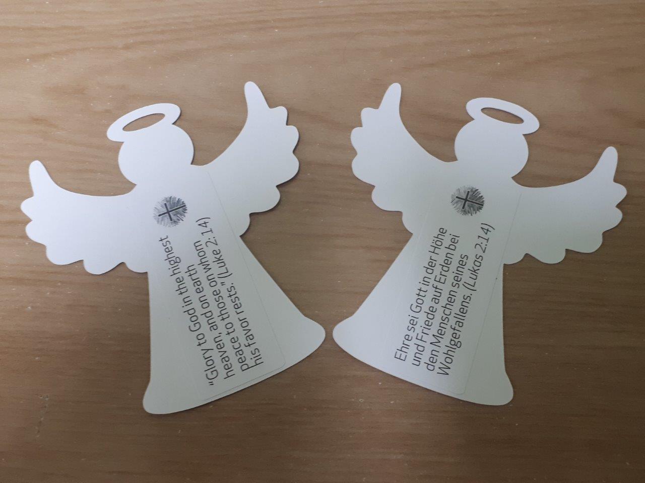 2020 White paper Angel Ornaments