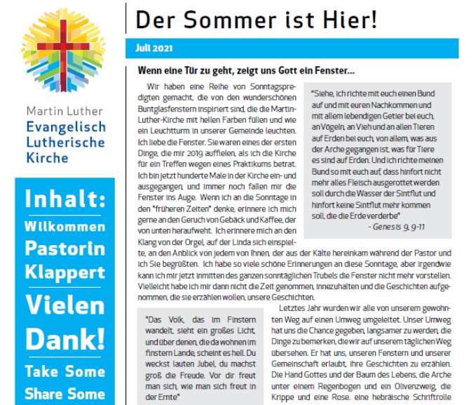 Gemeindebrief fuer Sommer 2021 blog