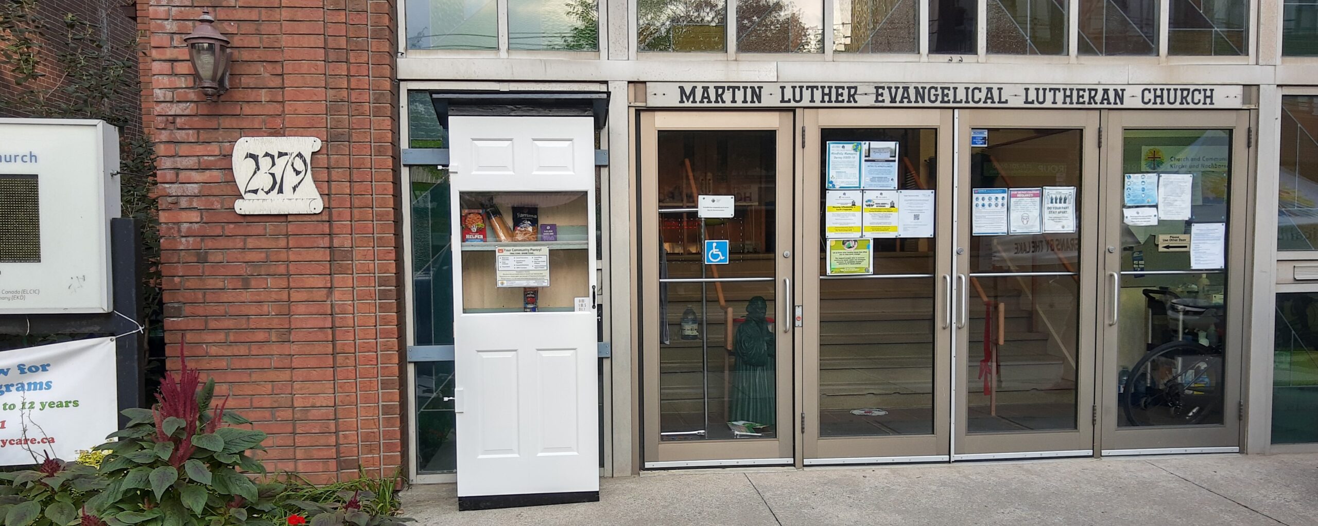 2021-8-19 Pantry in Front of Church (panorama)