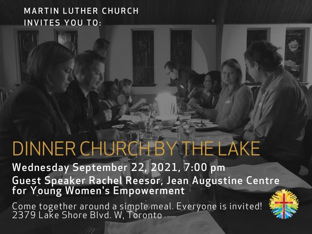 Join Dinner Church By The Lake On Wed Sept 22 At 7PM