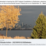 2021 Etobicke Climate Action flyer for SHoreline Tidy-up