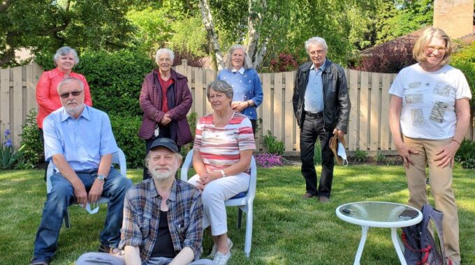 2021 Visiting Ministry Team Meeting Backyard June