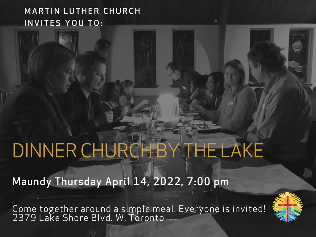 2022 Dinner Church -flyer Apr14 Maundy Thursday