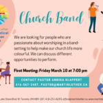 7:00 pm Church Band - FIRST MEETING