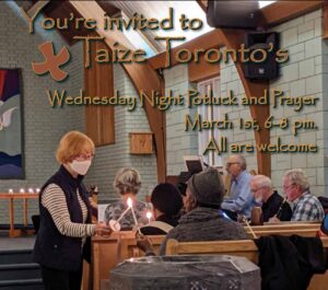 Mar 1st 2023 Taize Lent potluck at Christ Church St. James Anglican- image ad