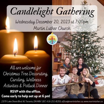 Candlelight Gathering 2023 Tree Decorating image ad