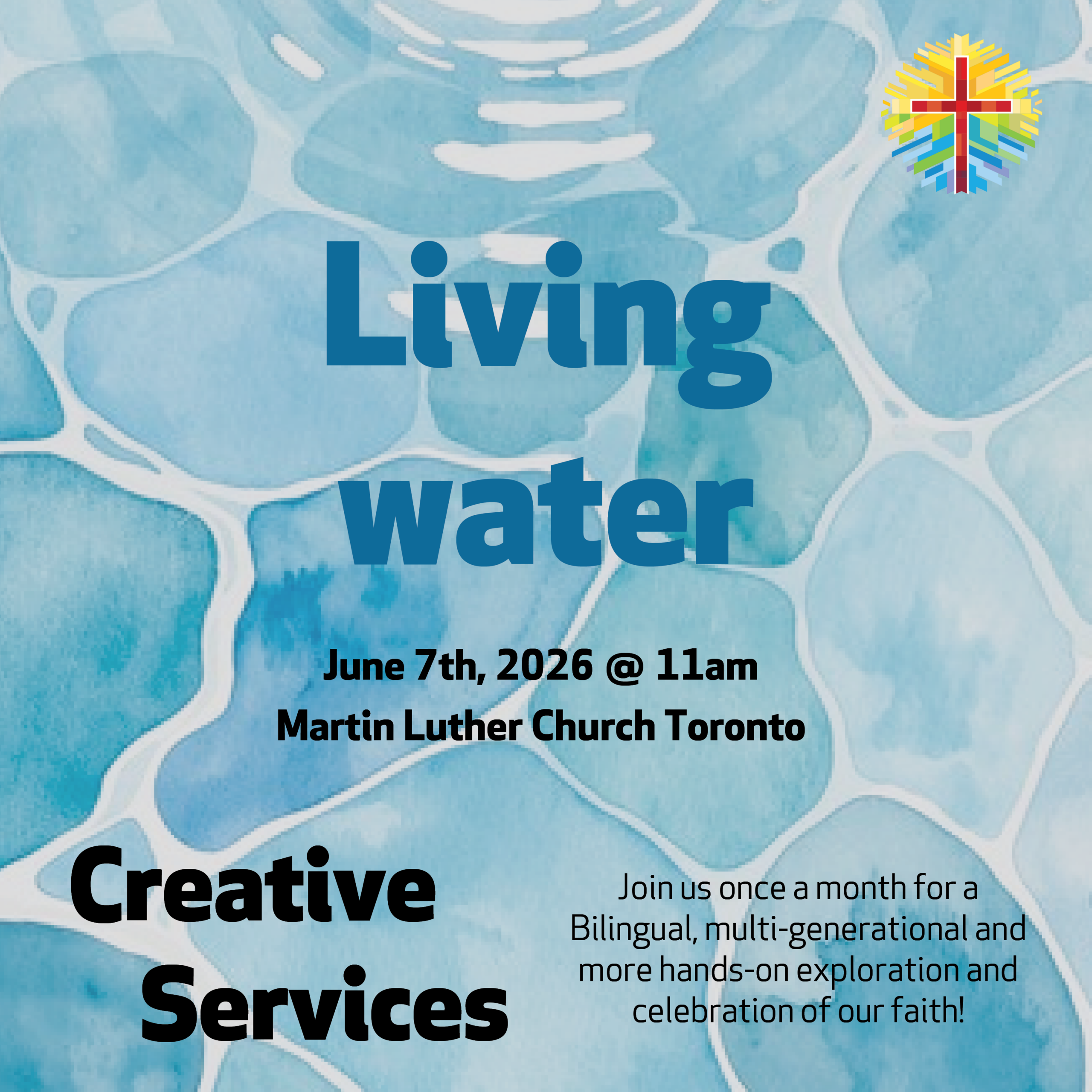 Monthly Worship Schedules and events notices for Martin Luther Evangelical Lutheran Church